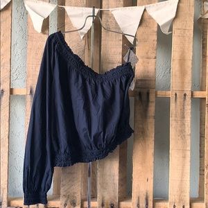 Free People NWT One Shoulder Shirt